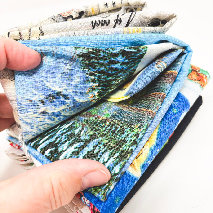 Festive Holiday Scenes & Stuff Fabric Remnants Bundle