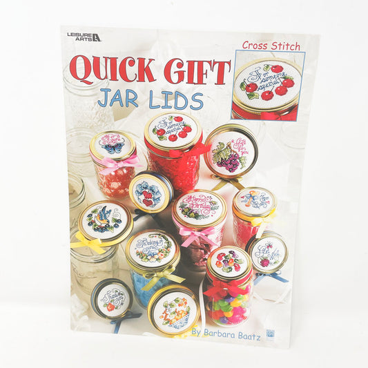 Quick Gift Jar Lids Counted Cross Stitch Patterns