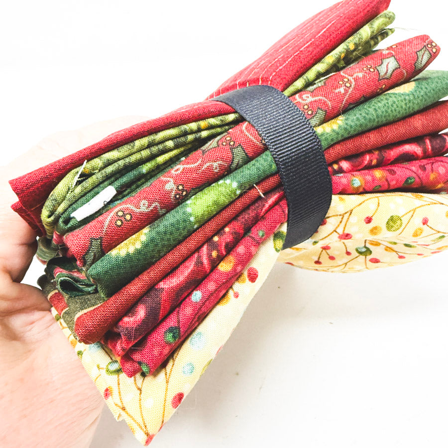 Christmas Quilter Holiday Fabric Remnants Bundle