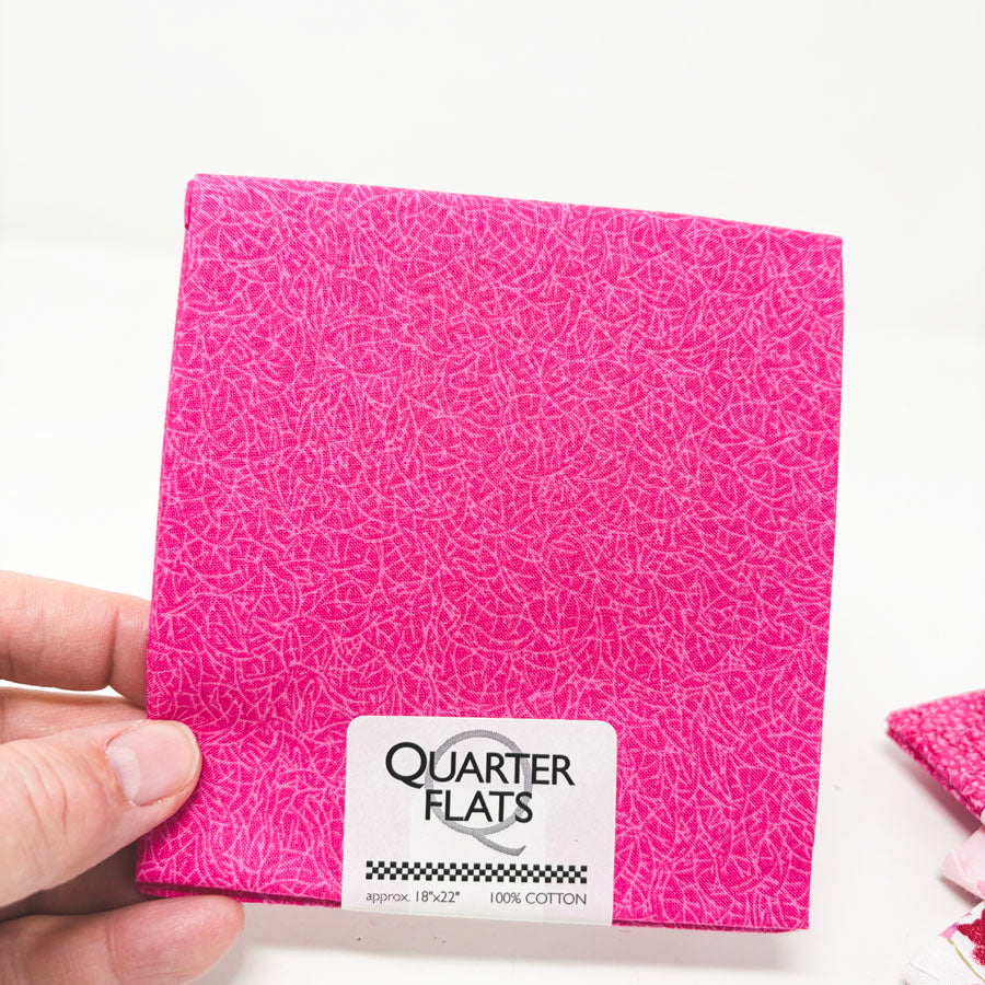 Pink Cotton Quarter Flats - Pick a Design