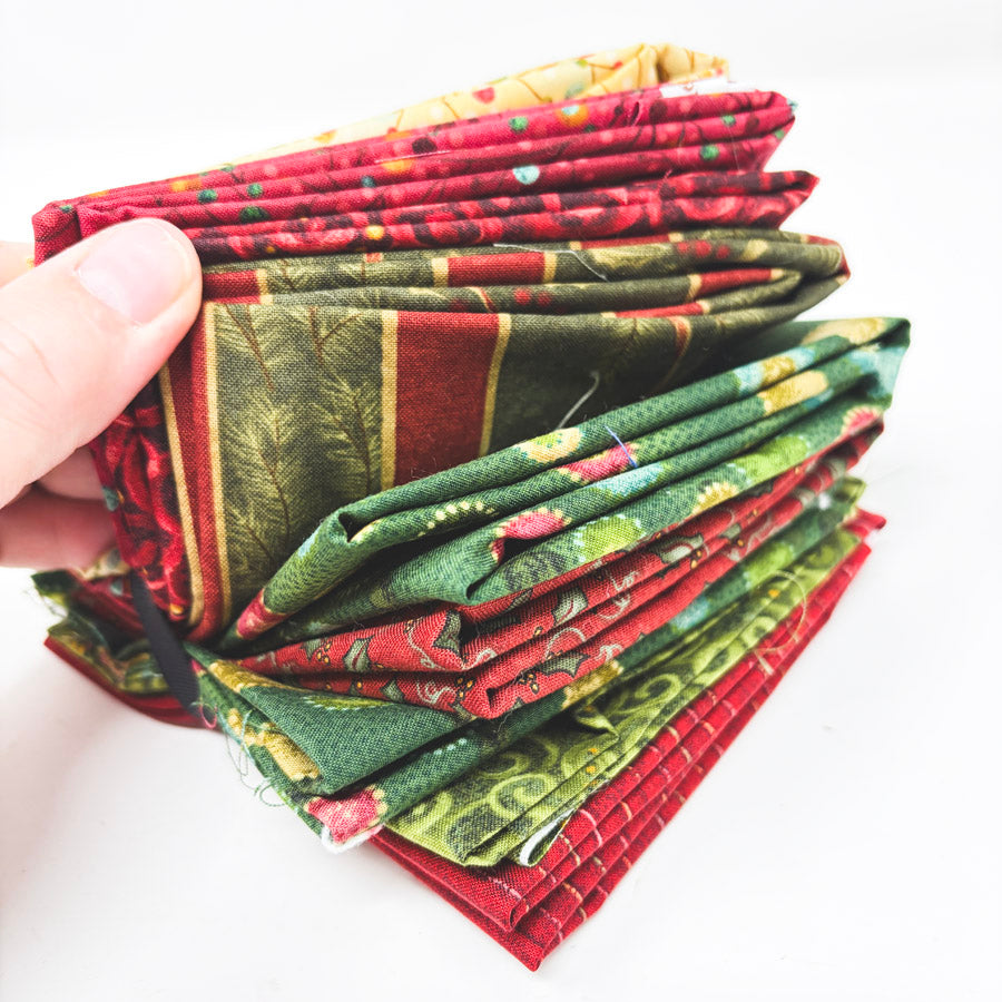 Christmas Quilter Holiday Fabric Remnants Bundle