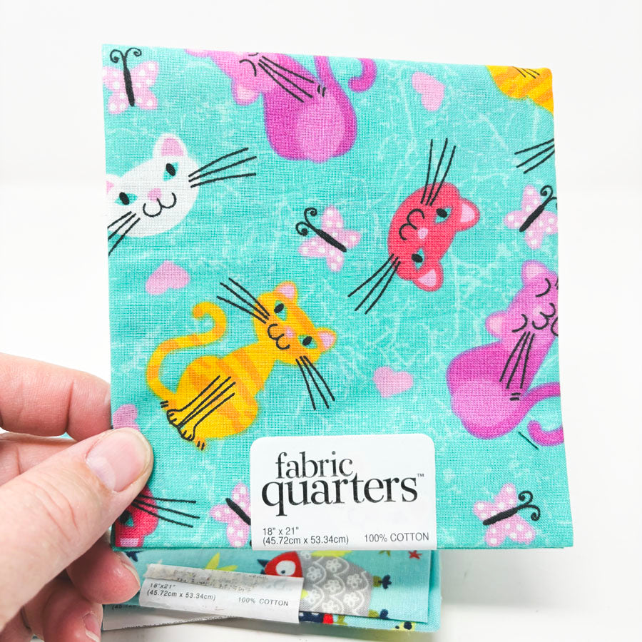 Aqua Cotton Quarter Flats - Pick a Design