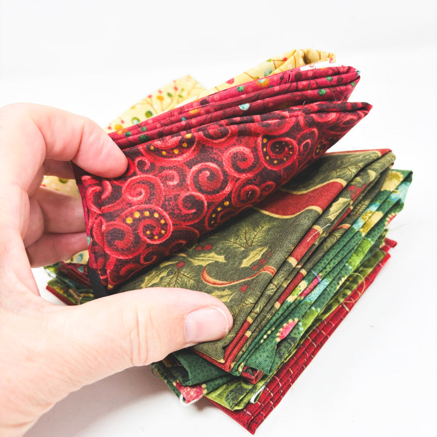 Christmas Quilter Holiday Fabric Remnants Bundle
