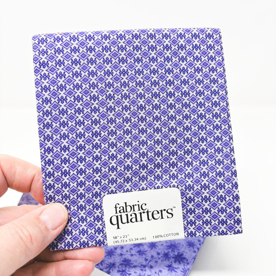 Purple Cotton Quarter Flats - Pick a Design
