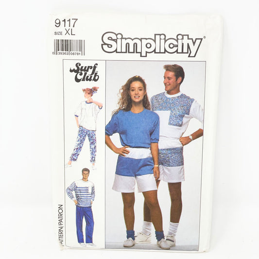 Vintage Simplicity Sporty Set Sewing Pattern 9117 - Size XL