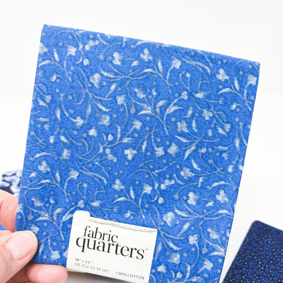 Dark Blue Cotton Quarter Flats - Pick a Design