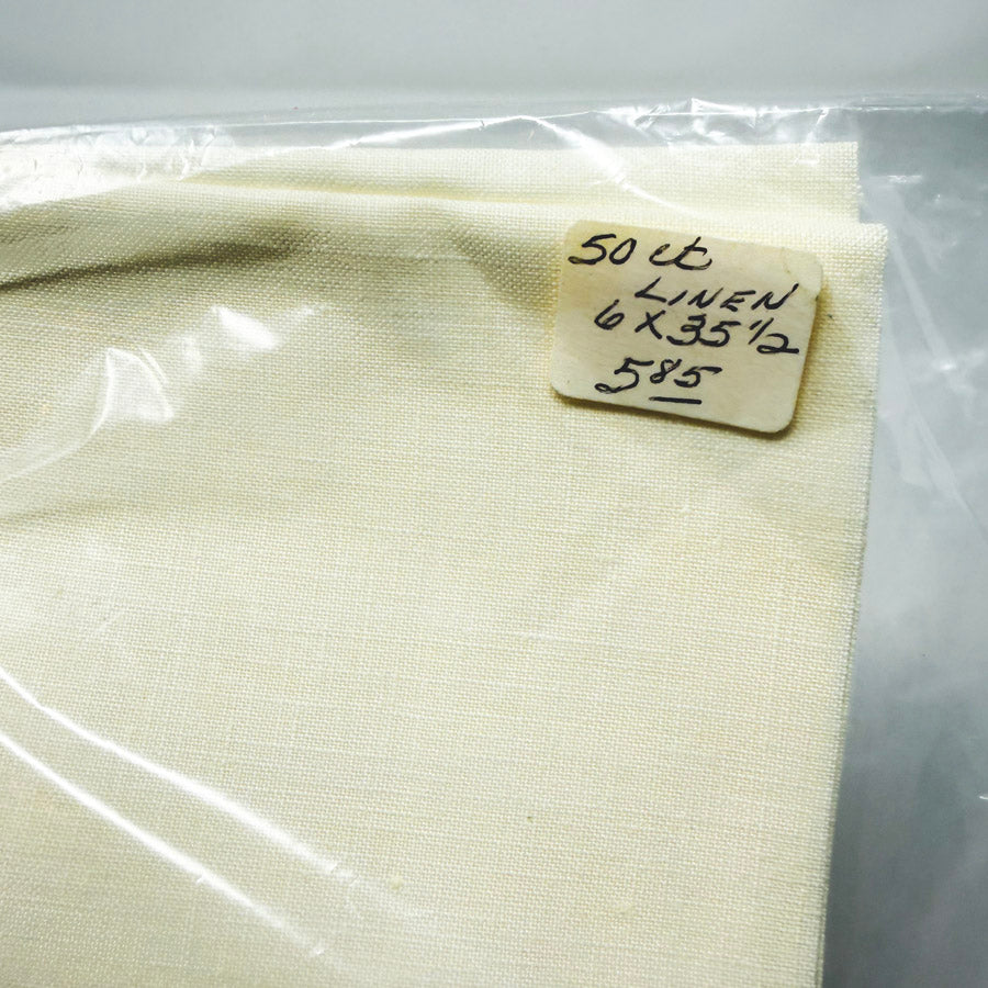 50 Count 6" x 35.5" Linen Fabric - Cream