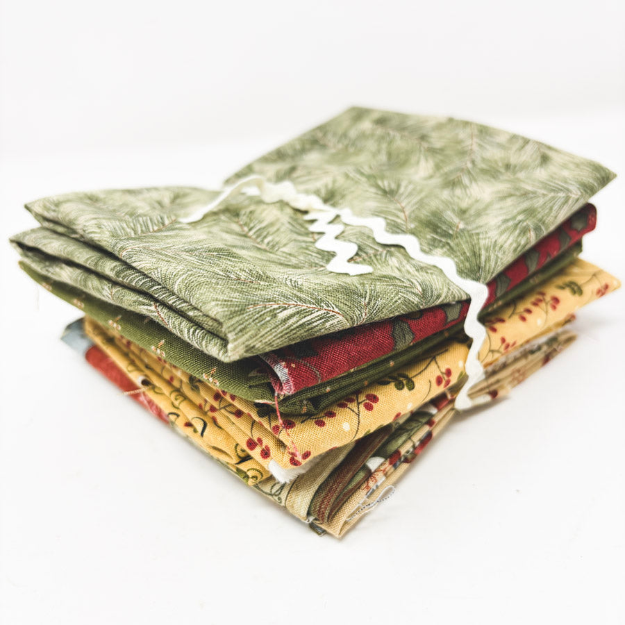 Subtly Seasonal Holiday Fabric Remnants Bundle