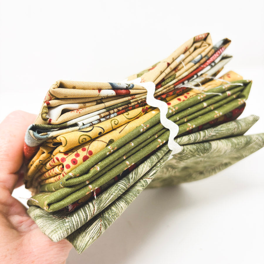 Subtly Seasonal Holiday Fabric Remnants Bundle