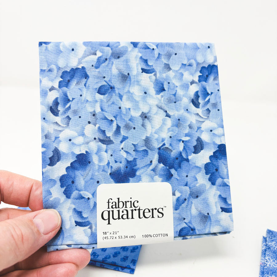 Dusty Blues Cotton Quarter Flats - Pick a Design