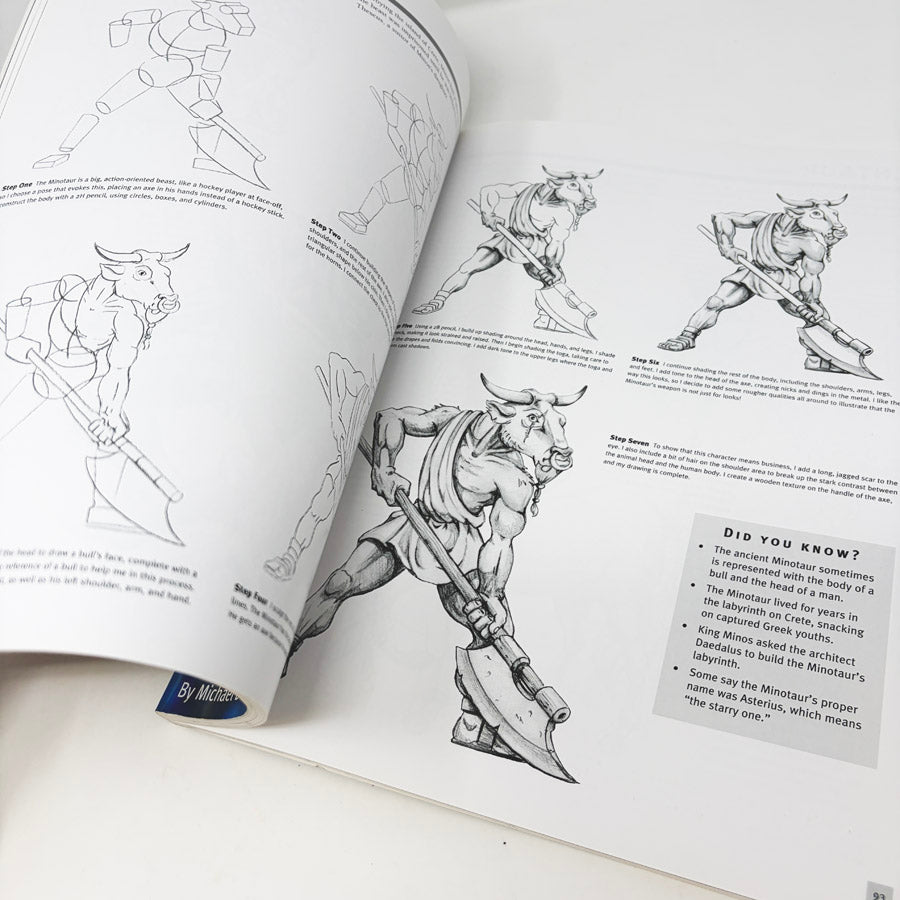 The Art of Drawing Dragons Book by Michael Dobrzycki