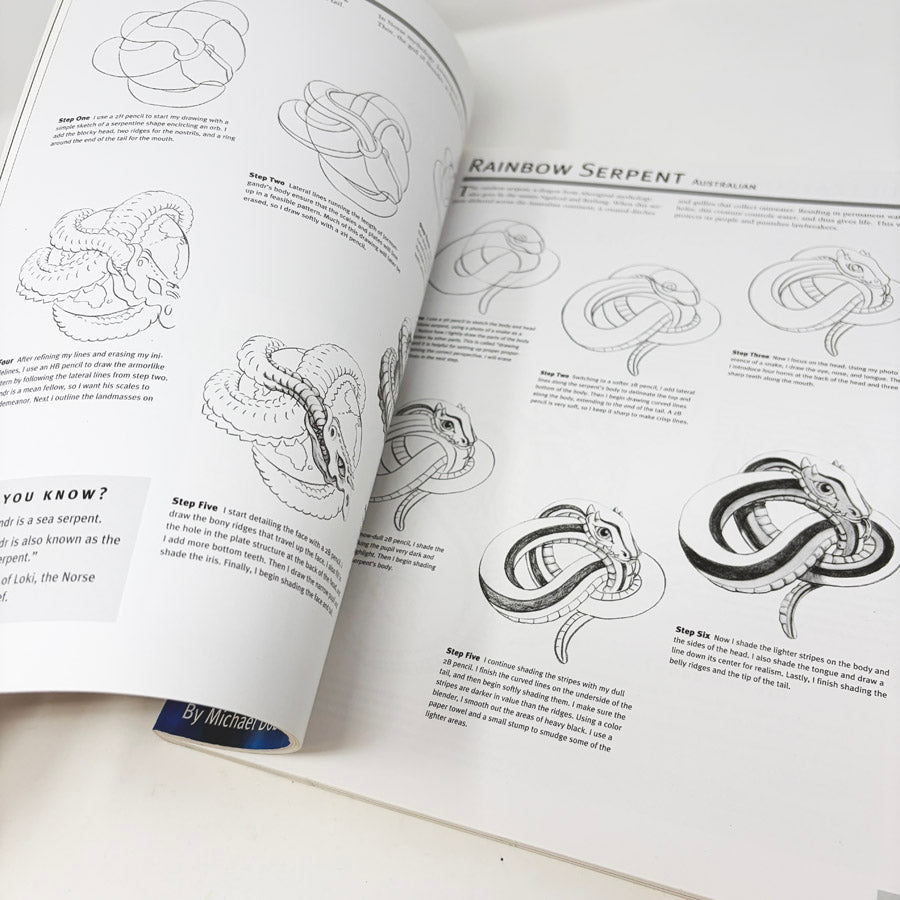 The Art of Drawing Dragons Book by Michael Dobrzycki