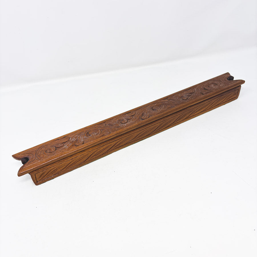 Wood Carved Incense Box