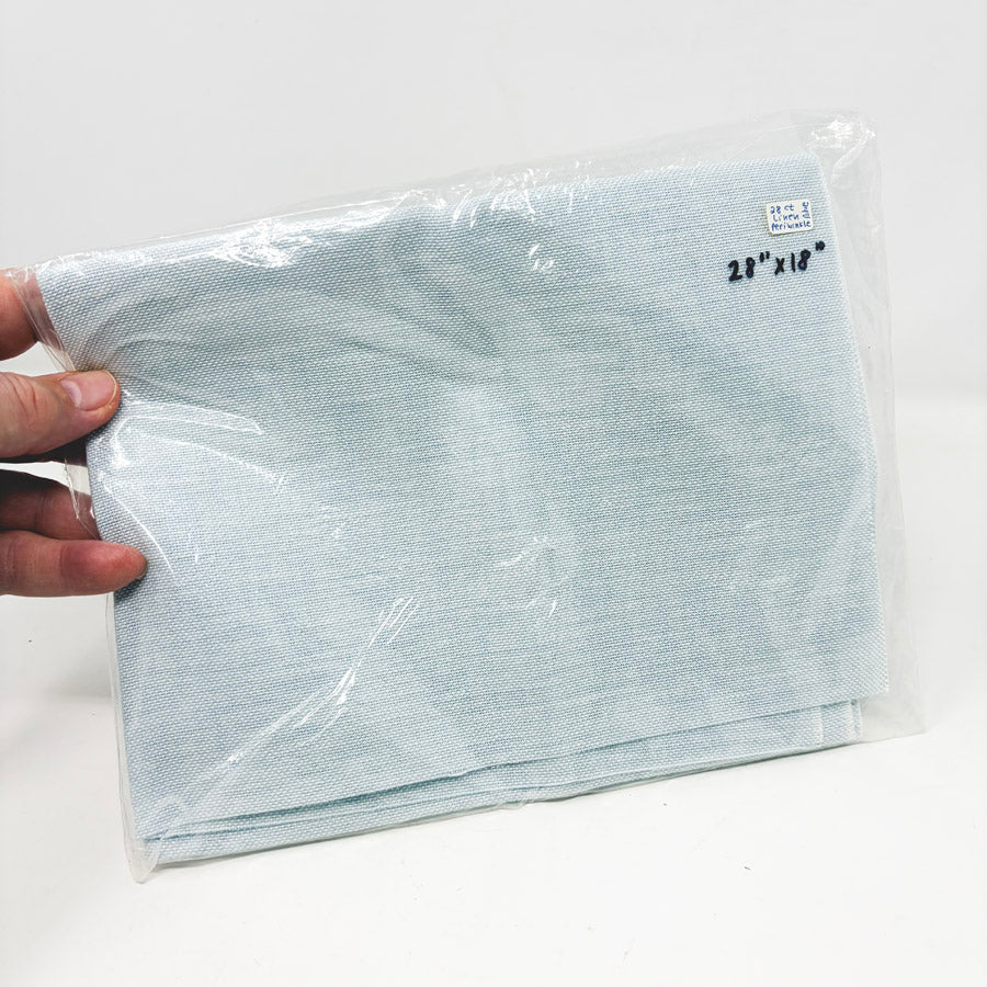 28 Count 18" x 28" Linen Fabric - Periwinkle Blue
