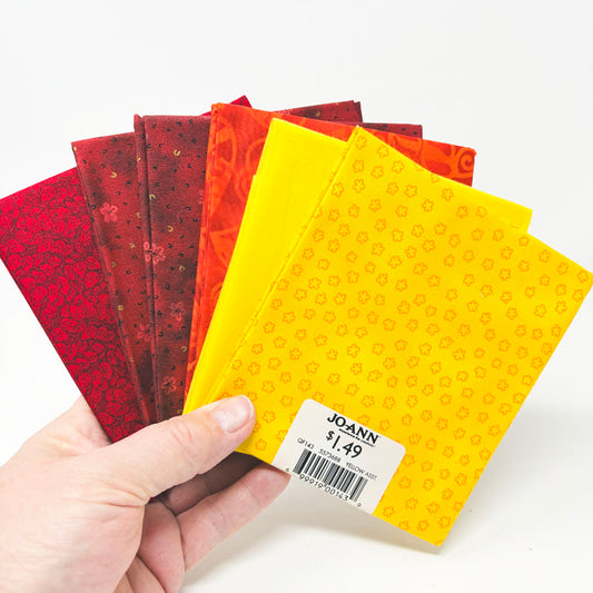 Warm Colors - Cotton Quarter Flats - Pick a Design