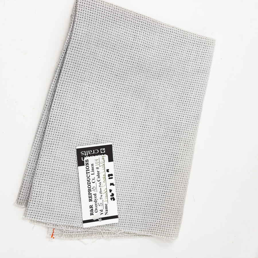 10 Count 26" x 18" Evenweave Fabric - Chain Link Grey