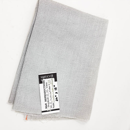 10 Count 26" x 18" Evenweave Fabric - Chain Link Grey