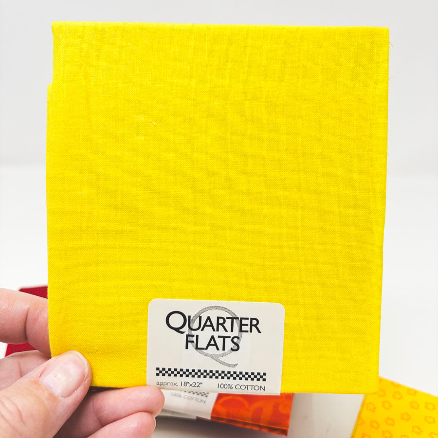 Warm Colors - Cotton Quarter Flats - Pick a Design