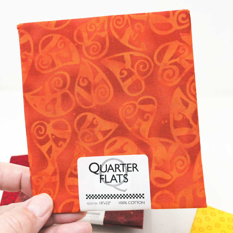 Warm Colors - Cotton Quarter Flats - Pick a Design
