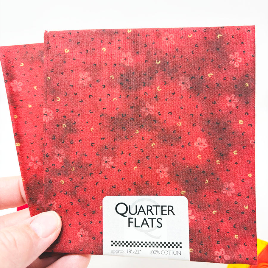 Warm Colors - Cotton Quarter Flats - Pick a Design