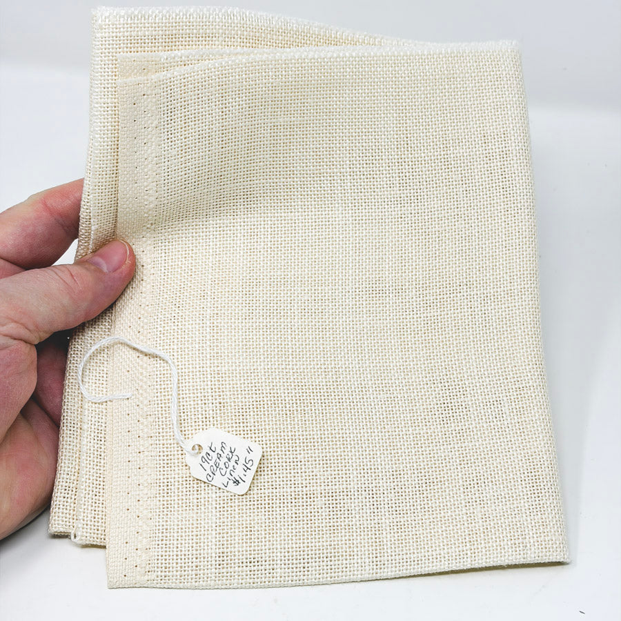 19 Count 16" x 27" Cork Linen Fabric - Cream
