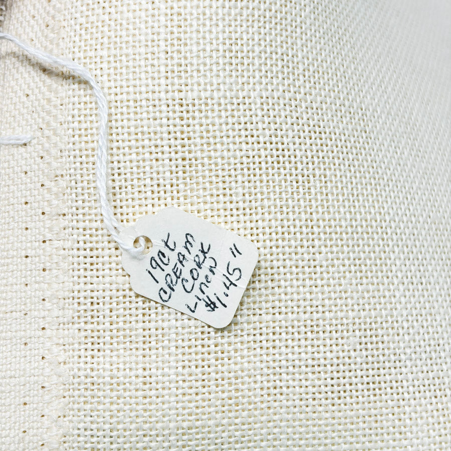 19 Count 16" x 27" Cork Linen Fabric - Cream