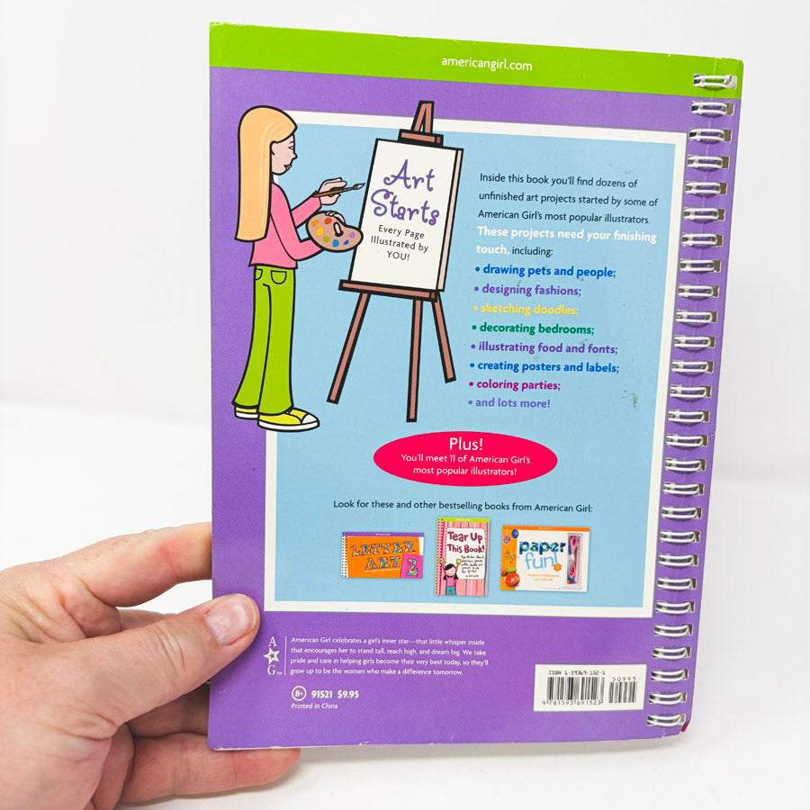 Art Starts: Every Page Illustrated by YOU Book by American Girl