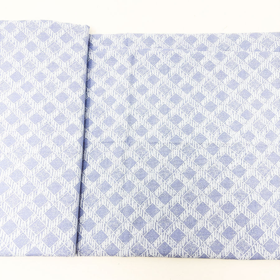 44" x 80" Periwinkle Geometric Pattern Cotton Fabric