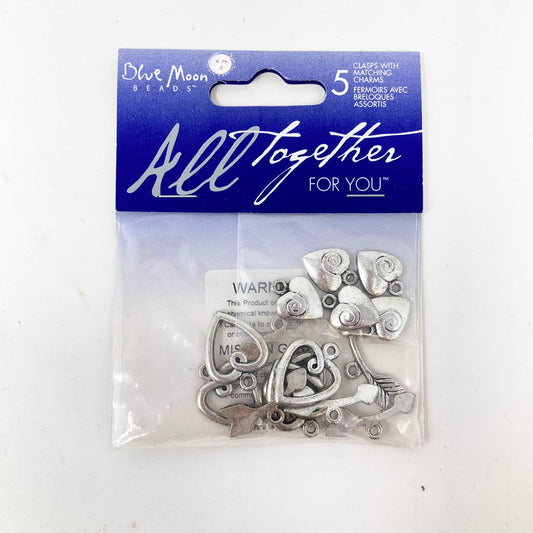 Blue Moon Beads All Together For You Heart Charms