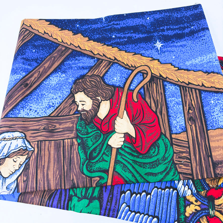 34" x 42" Cranston Nativity Scene Fabric Panel