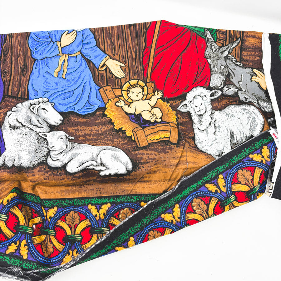 34" x 42" Cranston Nativity Scene Fabric Panel