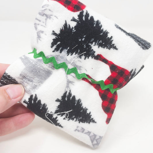 Pattern Deer Flannel Fabric Bundle
