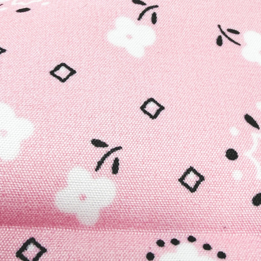 43" x 3 yds. Pink Paisley Poly Blend Lightweight Fabric