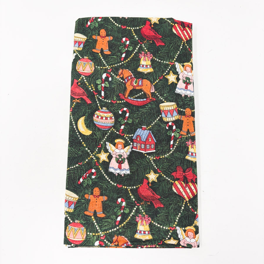 1 yd x 42" Christmas Ornament Tree Fabric by Susan Winget