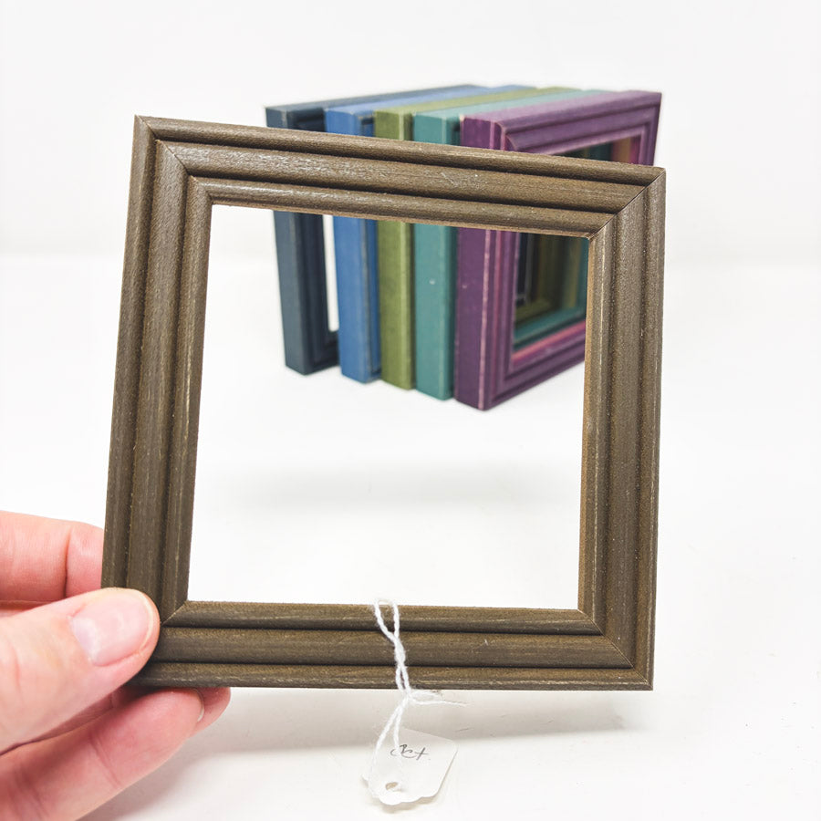 Square Matte Finish Distressed Color Frames – 4-3/8" Opening