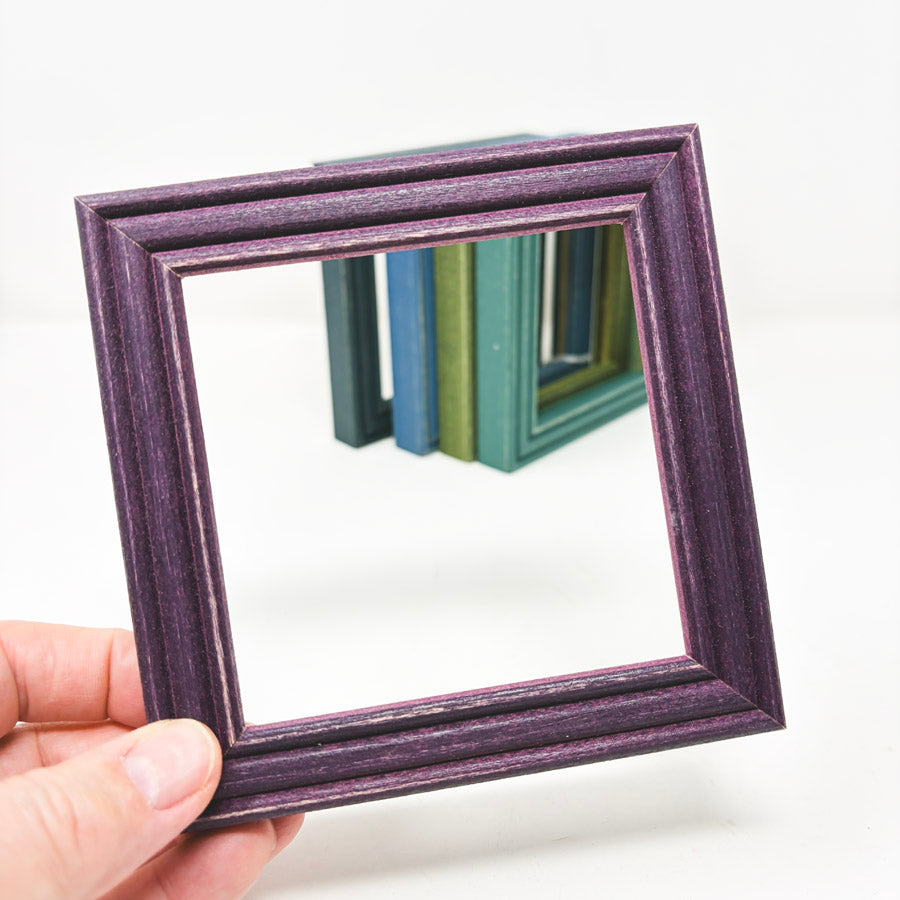 Square Matte Finish Distressed Color Frames – 4-3/8" Opening