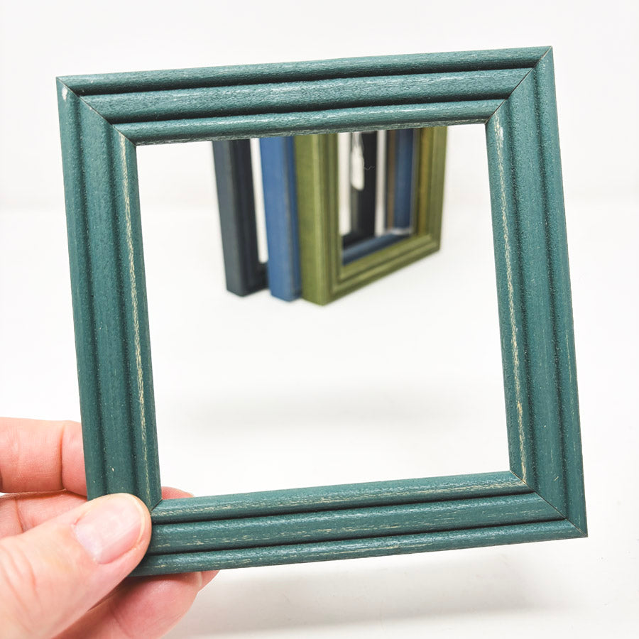 Square Matte Finish Distressed Color Frames – 4-3/8" Opening