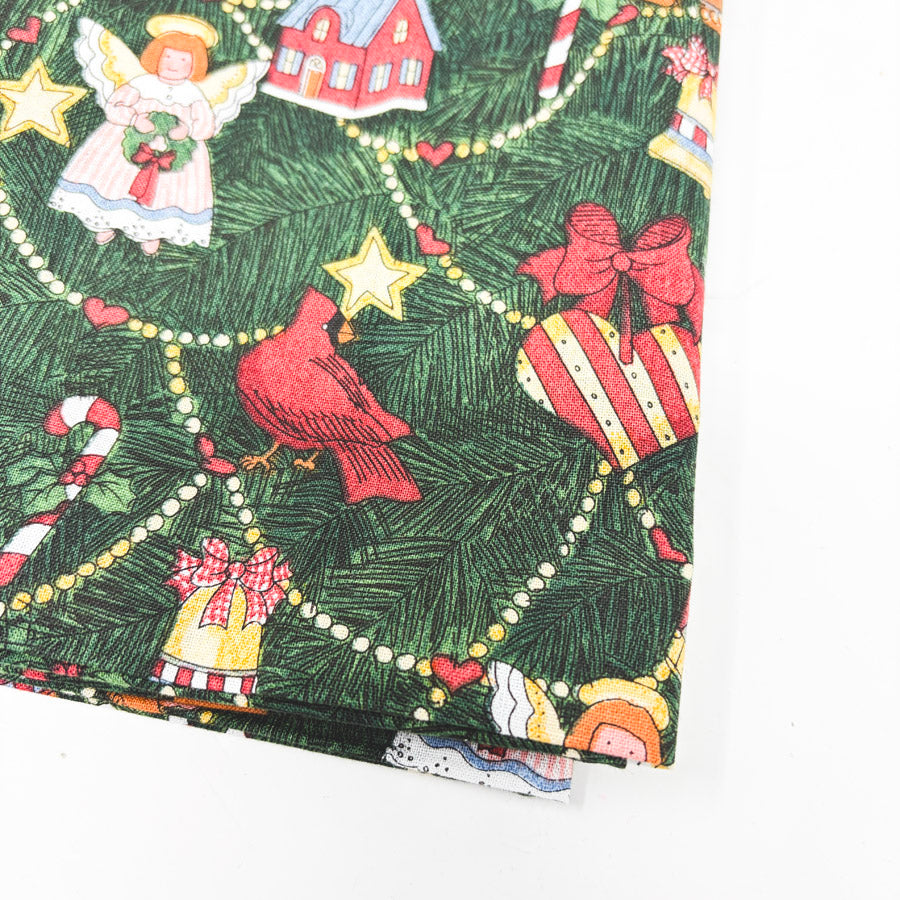 1 yd x 42" Christmas Ornament Tree Fabric by Susan Winget