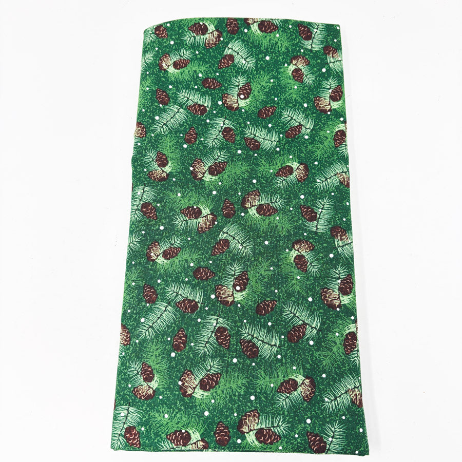 1 yd x 42" Christmas Pinecones Fabric by Gina Linn