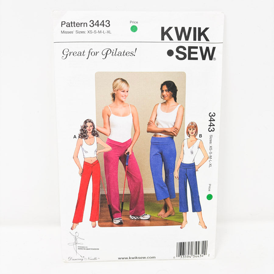 2012 Kwik Sew Sewing Pattern 3443 Size XS - XL