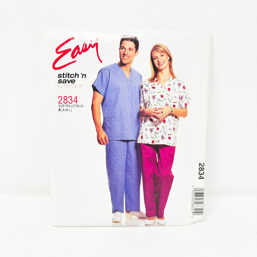 2000 Easy Stitch 'n Save by McCall's Sewing Pattern 2834 Size S - L