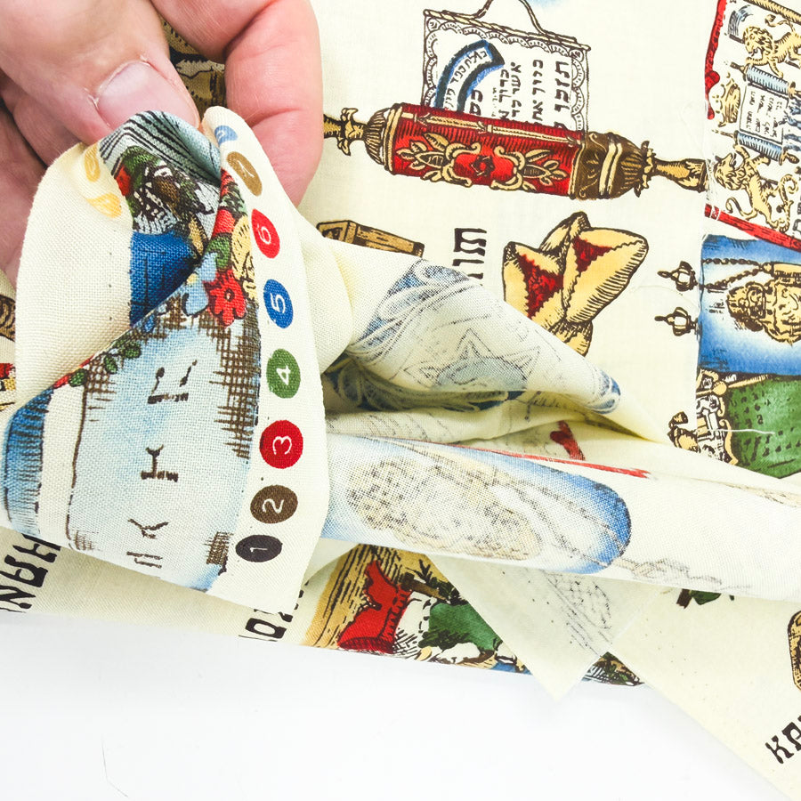 1 yd x 40" Jewish Holidays Fabric
