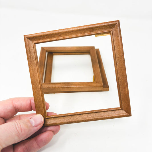 Thin Square Wood Frame - 4-3/4"