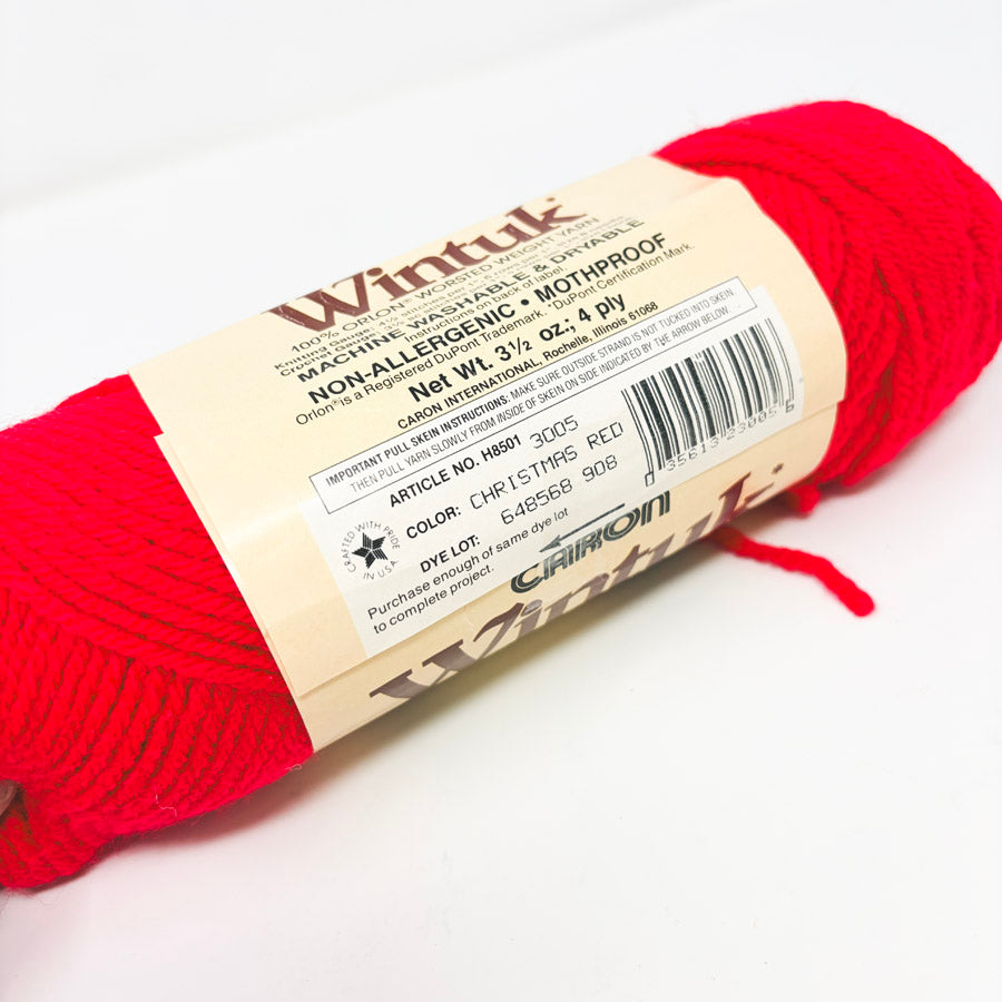 Wintuck Red Yarn by Caron