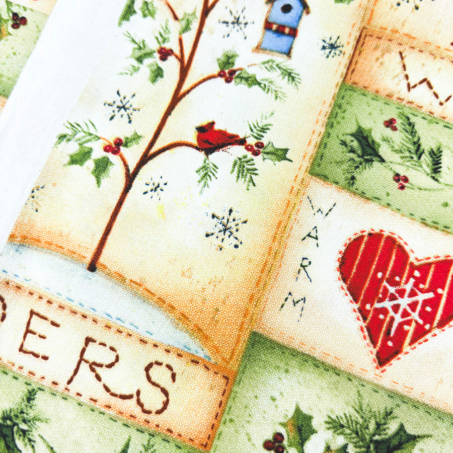 48" x 42" Snowman Stitches Fabric by Susan Winget