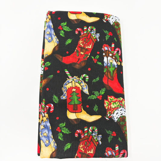 42" x 110" Christmas Booty Cotton Fabric