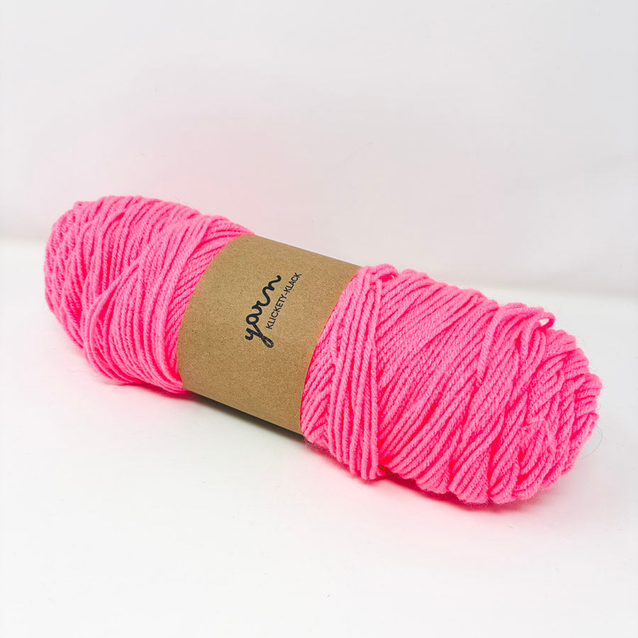 Hot Pink Unmarked Yarn