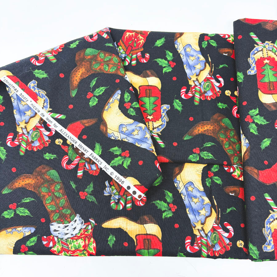 42" x 110" Christmas Booty Cotton Fabric
