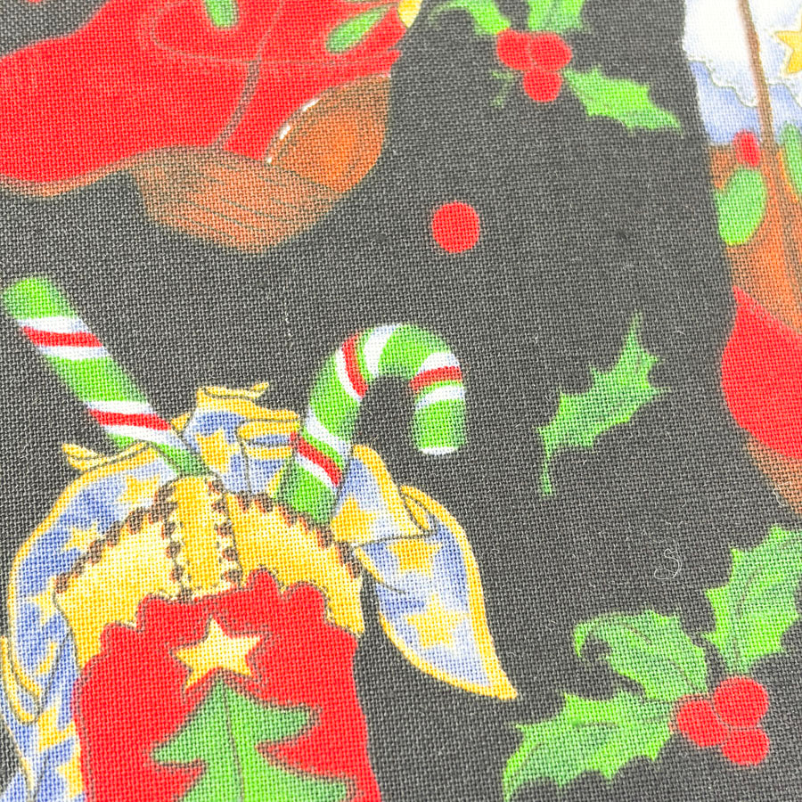42" x 110" Christmas Booty Cotton Fabric