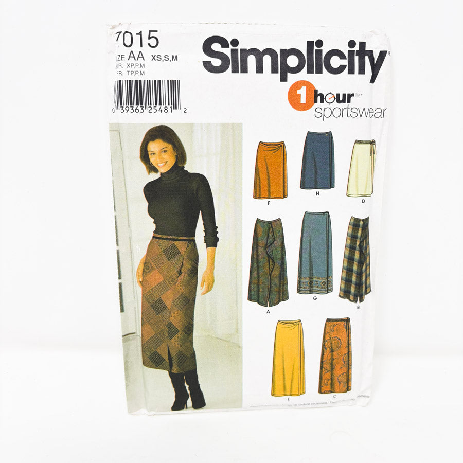 2001 Simplicity Sewing Pattern 7015 Size XS - S - M